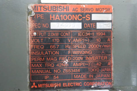 Mitsubishi HA100NC-S