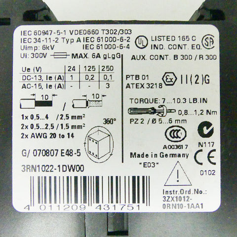 SIEMENS 3RN1022-1DW00