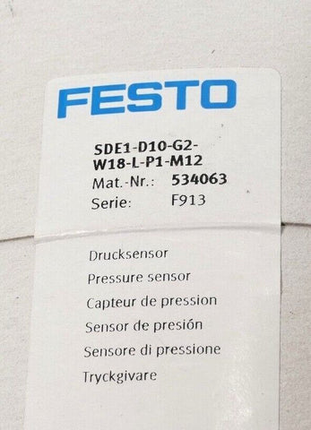 Festo SDE1-D10-G2-W18-L-P1-M12