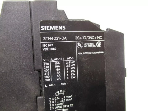 SIEMENS 3TH4031-0AF0