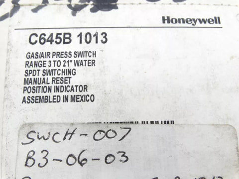 Honeywell C645B-1013