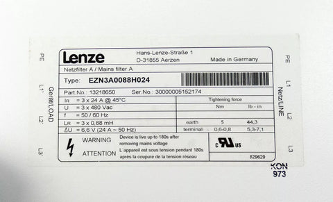 Lenze EZN3A0088H024