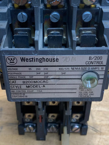 WESTINGHOUSE B200M0CAC