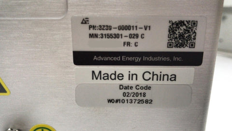 Advanced Energy 3Z39-000011-V1