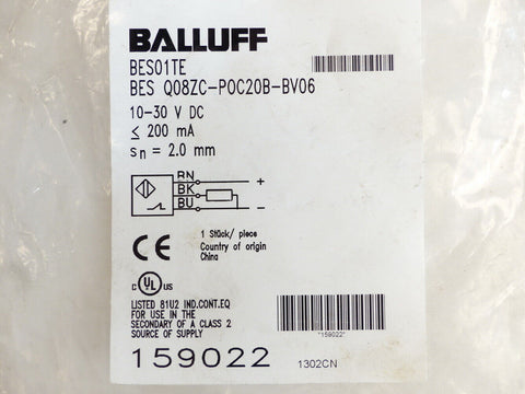 Balluff BES Q08ZC-POC20B-BV06