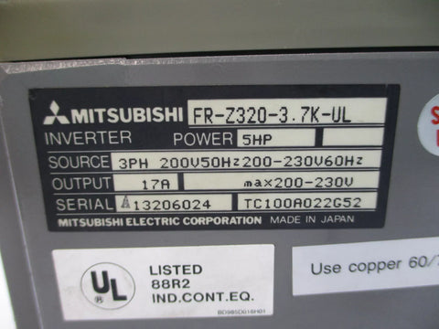 MITSUBISHI FR-Z320-3.7K-UL