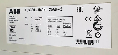 ABB ACS380-040N-25A0-2