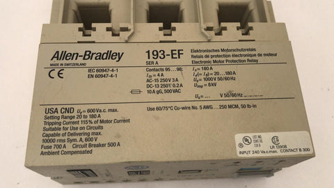 ALLEN BRADLEY 193-EF1A