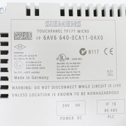 SIEMENS 6AV6640-0CA11-0AX0