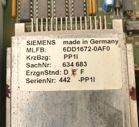 Siemens 6DD1672-0AF0