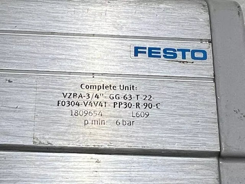 FESTO VZBA-3/4"-GG-63-T-22-F0304-V4V4T-PP30-R-90-C