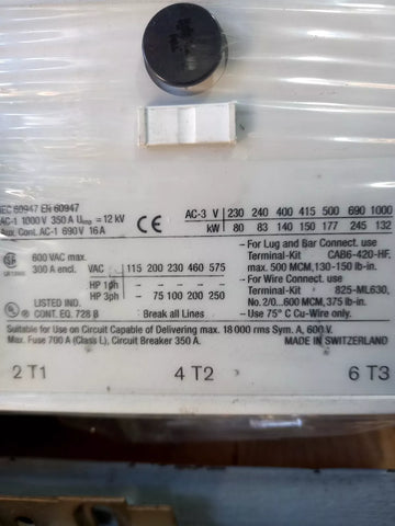 ALLEN BRADLEY CAB6-250-EI-11-10