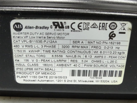 ALLEN BRADLEY VPL-B1153E-PJ12AA
