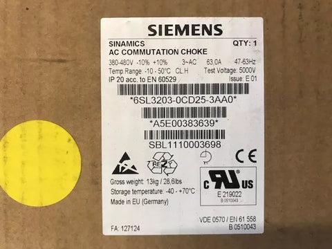 SIEMENS 6SL3203-0CD25-3AA0