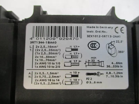 SIEMENS 3RT1344-1BA40