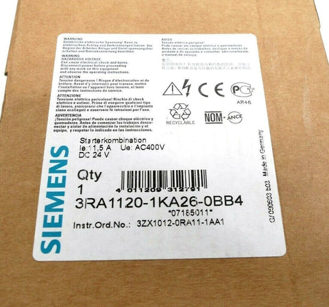 Siemens 3RA1120-1KA26-0BB4