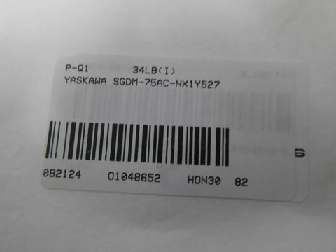 Yaskawa SGDM-75AC-NX1Y527