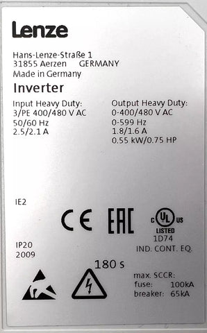 Lenze I55AE155F10V10012S