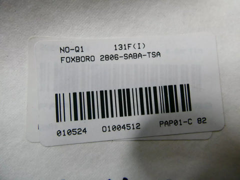 Foxboro 2806-SABA-TSA
