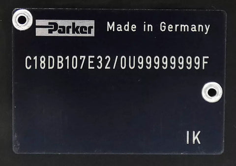 Parker C18DB107E32/0U999999F