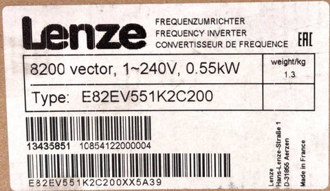 Lenze E82EV551K2C200