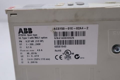 ALLEN BRADLEY ACS150-01E-02A4-2