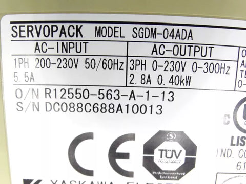 YASKAWA SGDM-04ADA