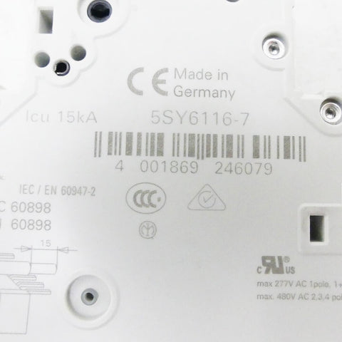 SIEMENS 5SY6116-7 + 5ST3010