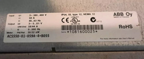 ABB ACS550-01-059A -4+B055