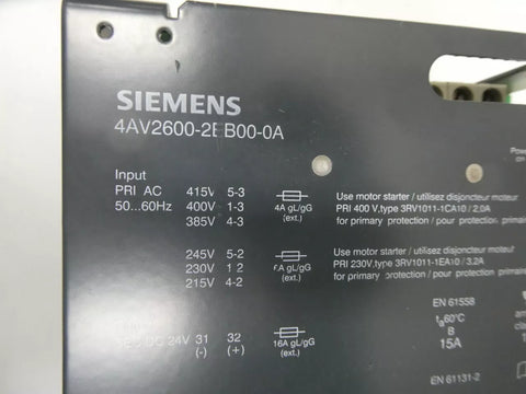 Siemens 4AV2600-2EB00-0A