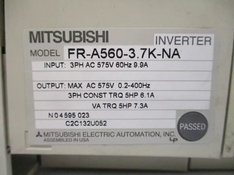 MITSUBISHI FR-A560-3.7K-NA