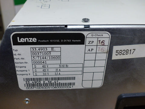 LENZE 33.4903-E