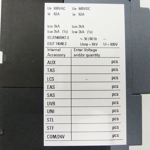 SIEMENS 3VA1163-1AA42-0AA0