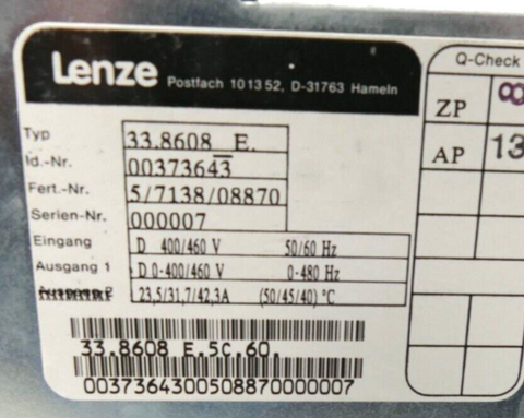 Lenze 33.8608-E