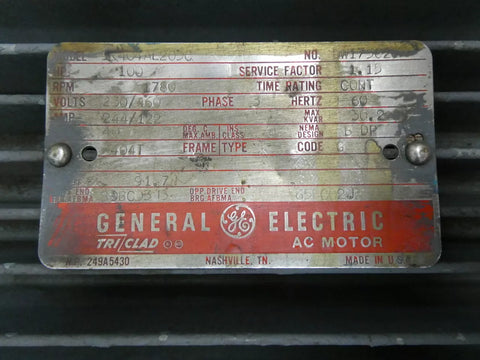 General Electric 5K404AL205C