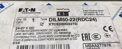 EATON CORPORATION DILM5022RDC24