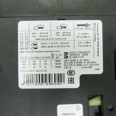 SIEMENS 3RV2331-4UC10