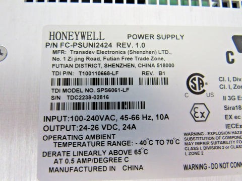 Honeywell FC-PSUNI2424