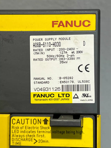 FANUC A06B-6110-H030