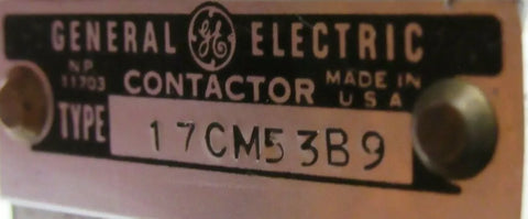 GENERAL ELECTRIC 17CM53B9