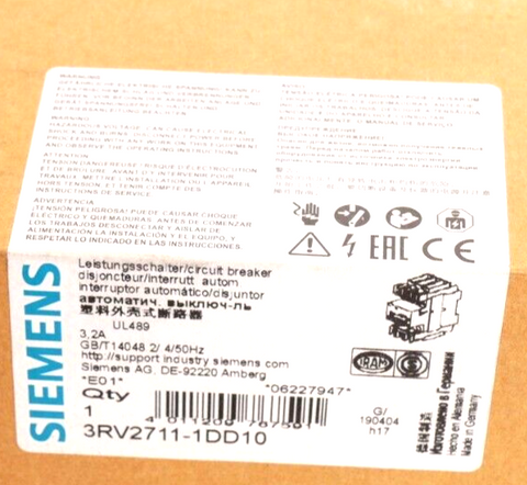 Siemens 3RV2711-1DD10