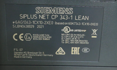 Siemens 6AG1343-1CX10-2XE0