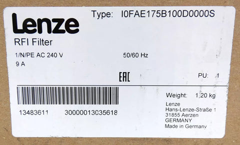 Lenze I0FAE175B100D0000S