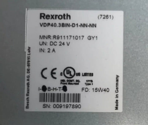 Rexroth VDP40.3BIN-D1-NN-NN