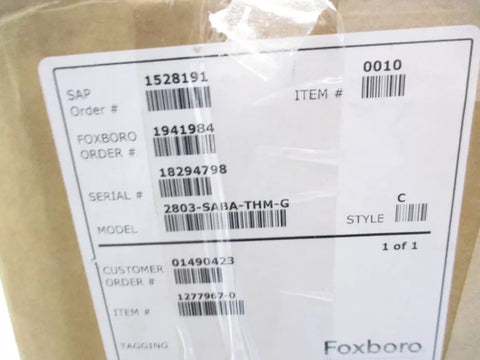 FOXBORO 2803-SABA-THM-G