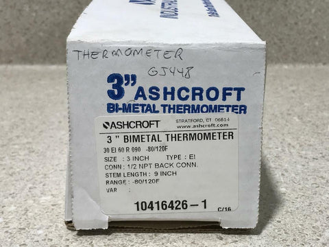 ASHCROFT 30EI60R090-80/120F