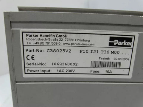 PARKER C3S025V2 F10 I21 T30 M00