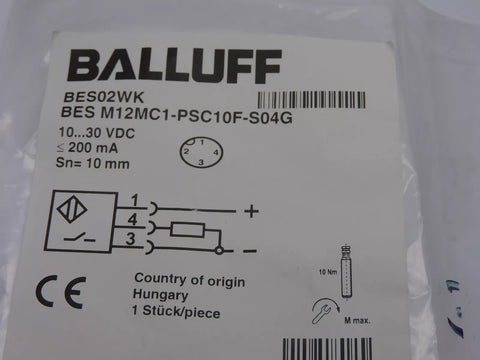 BALLUFF BESM12MC1-PSC10F-S04G