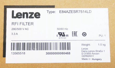 Lenze E84AZESR7514LD