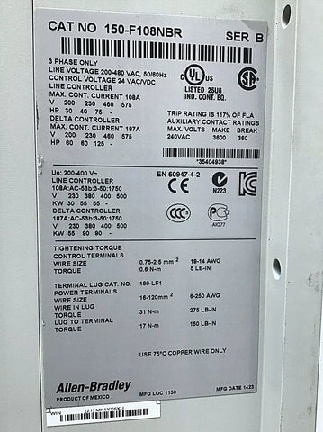 Allen-Bradley 150-F108NBR